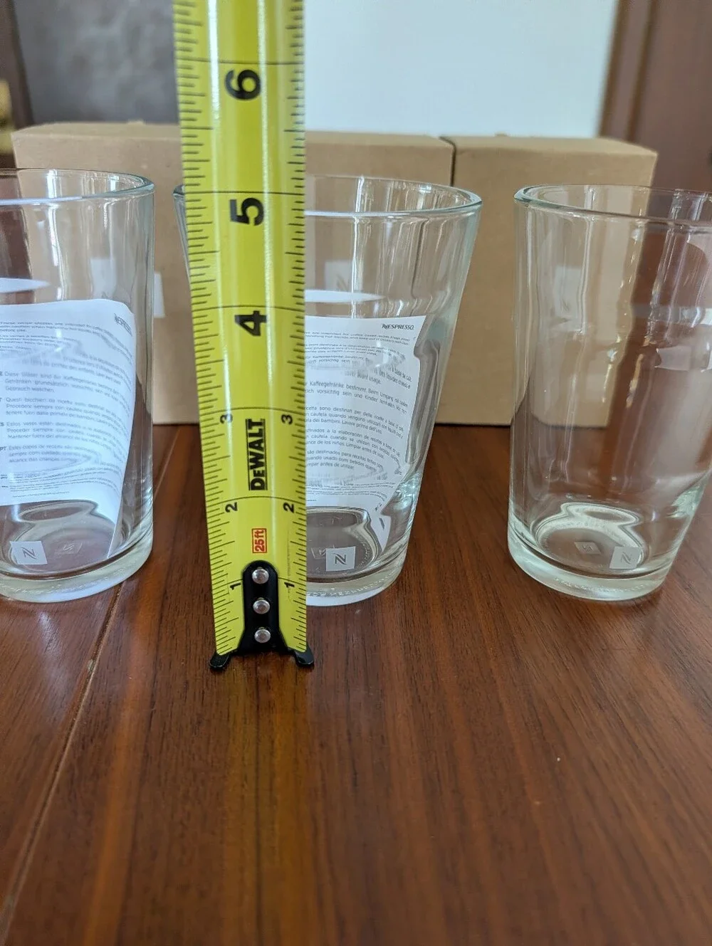 Nespresso View Collection Recipe Glass Made In France Set of 3